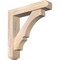 Ekena Millwork Balboa Craftsman Smooth Bracket w/ Offset Brace, Douglas Fir, 5 1/2"W x 26"D x 26"H BKT0604X26X26BOA04SDF - alternate 1